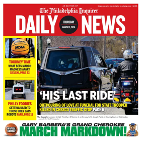 Cover of Philadelphia Daily News