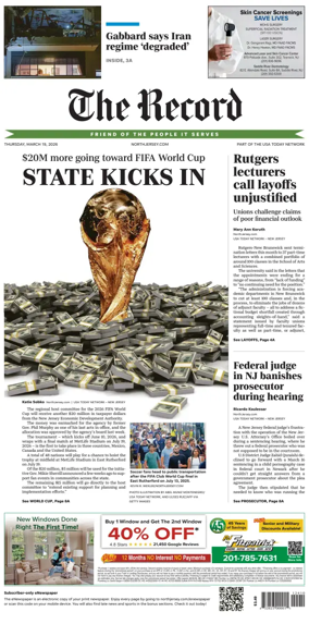 Cover of The Bergen Record