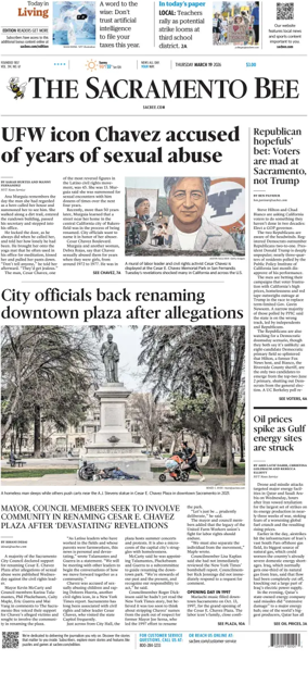Cover of The Sacramento Bee