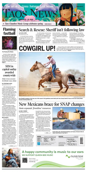 Cover of The Taos News