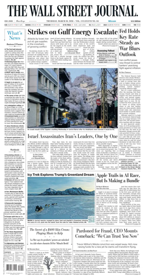 Cover of The Wall Street Journal