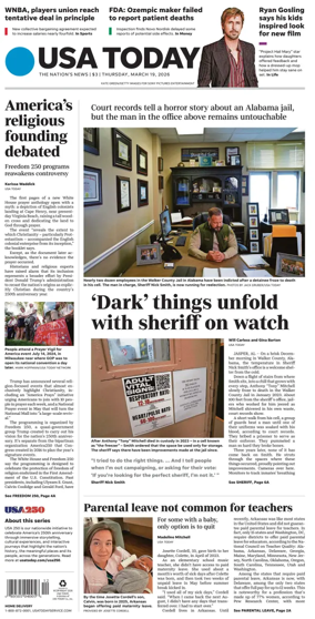 Cover of USA TODAY US Edition