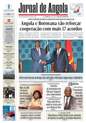 Cover of Jornal de Angola