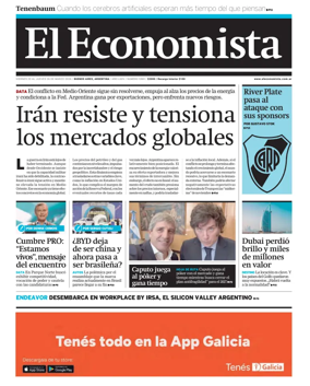 Cover of El Economista (Argentina)