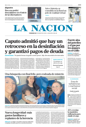 Cover of La Nacion