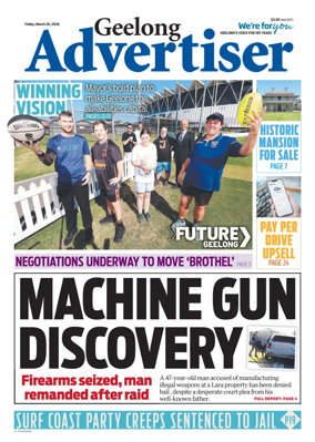 Cover of Geelong Advertiser