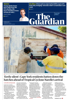Cover of The Guardian Australia