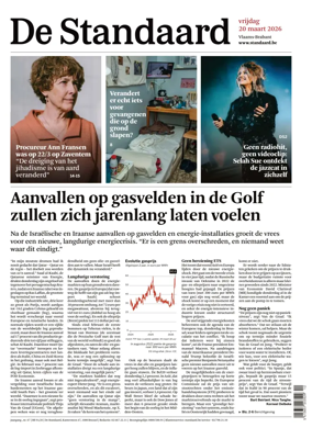 Cover of De Standaard