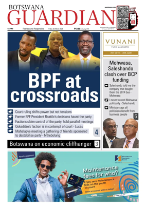 Cover of Botswana Guardian