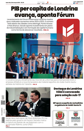 Cover of Folha de Londrina