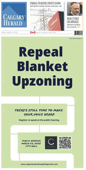 Cover of Calgary Herald