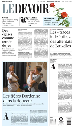 Cover of Le Devoir