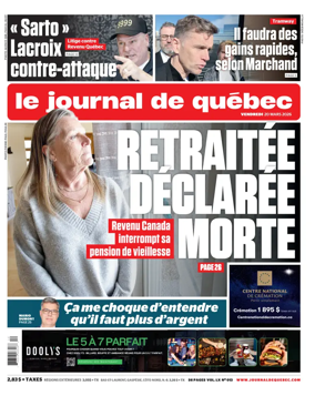 Cover of Le Journal de Quebec