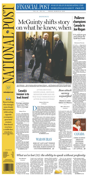 Cover of National Post - (Latest Edition)