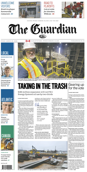 Cover of The Guardian (Charlottetown)