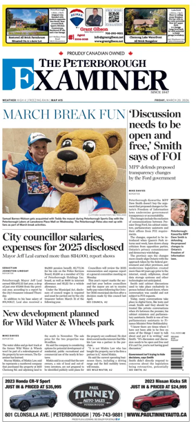 Cover of The Peterborough Examiner