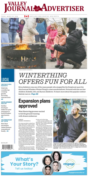 Cover of Valley Journal Advertiser