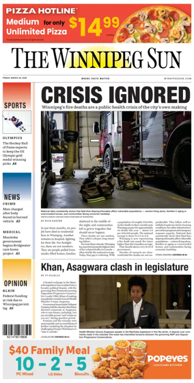 Cover of Winnipeg Sun