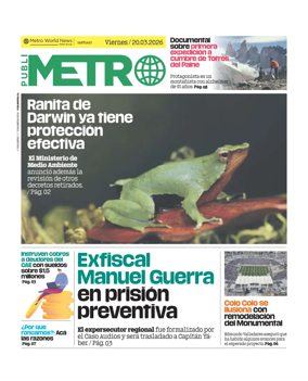 Cover of Publimetro Chile