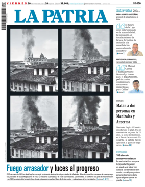 Cover of La Patria (Colombia)