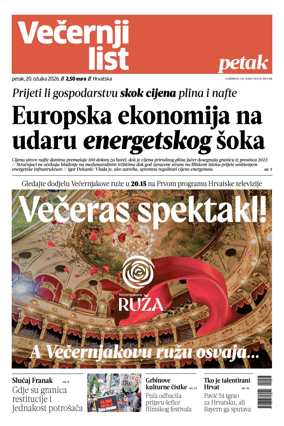 Cover of Vecernji list - Hrvatska