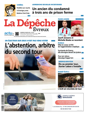 Cover of La Depeche Evreux