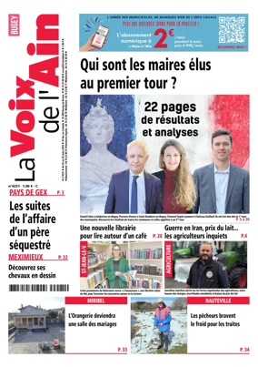 Cover of La Voix de l’Ain Amberieu en Bugey - Meximieux