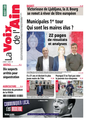 Cover of La Voix de l’Ain Belley