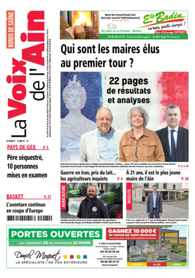 Cover of La Voix de l’Ain Bords de Saone