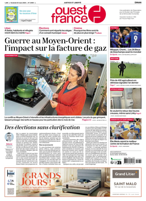 Cover of Ouest France (Dinan)