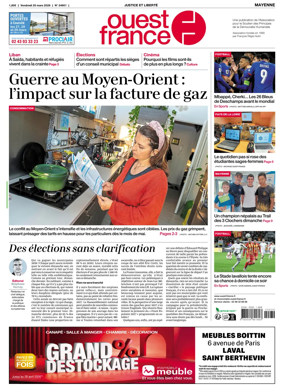 Cover of Ouest France (Mayenne)
