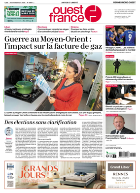 Cover of Ouest-France (Rennes Nord-Ouest)