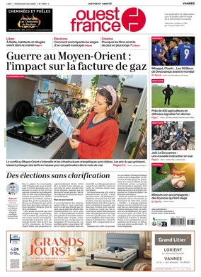 Cover of Ouest France (Vannes)