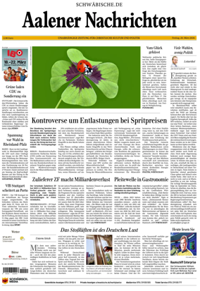 Cover of Aalener Nachrichten