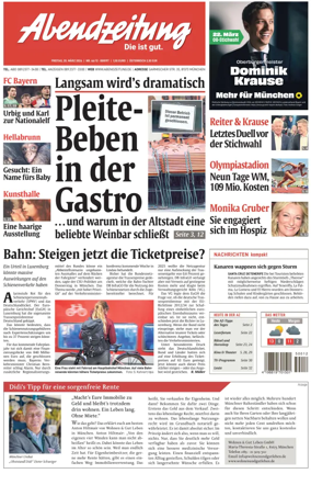 Cover of Abendzeitung Munchen