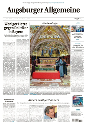 Cover of Augsburger Allgemeine (Ausgabe Stadt)