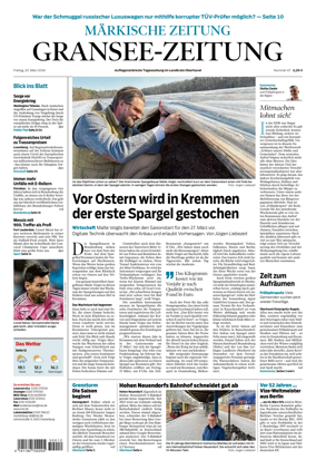 Cover of Gransee-Zeitung