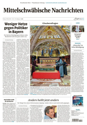 Cover of Mittelschwaebische Nachrichten