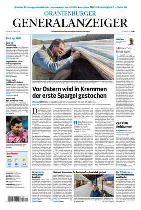 Cover of Oranienburger Generalanzeiger