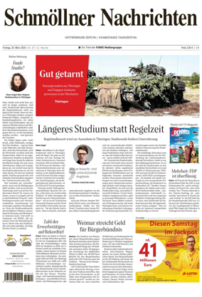 Cover of Ostthuringer Zeitung (Schmolln)
