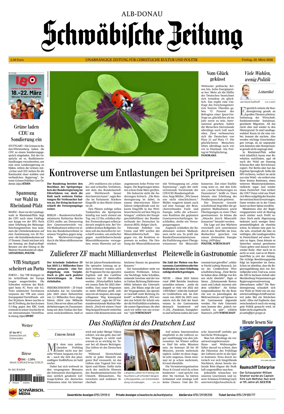 Cover of Schwabische Zeitung (Alb-Donau)