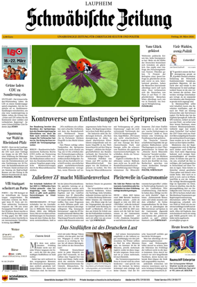 Cover of Schwabische Zeitung (Laupheim)