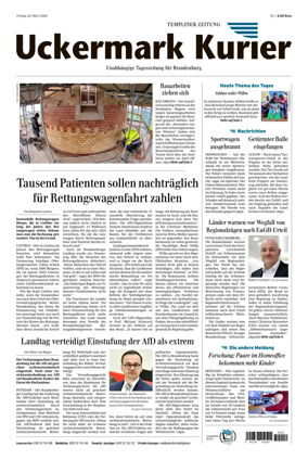 Cover of Templiner Zeitung