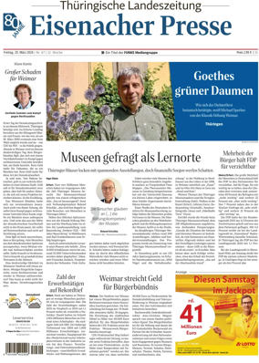 Cover of Thuringische Landeszeitung (Eisenach)