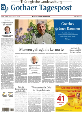 Cover of Thuringische Landeszeitung (Gotha)
