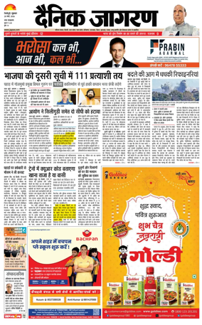 Cover of Dainik Jagran - Silliguri