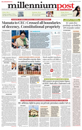 Cover of Millennium Post (Kolkata)