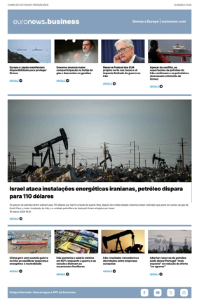 Cover of Euronews Business (Portuguese)