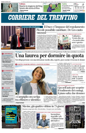 Cover of Corriere del Trentino