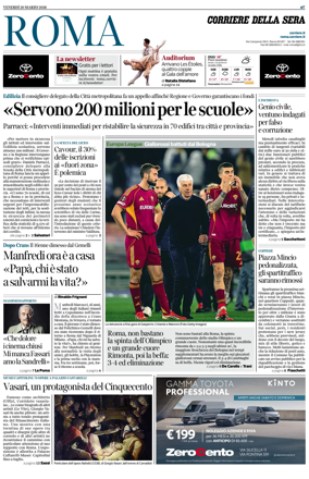 Cover of Corriere della Sera (Roma)